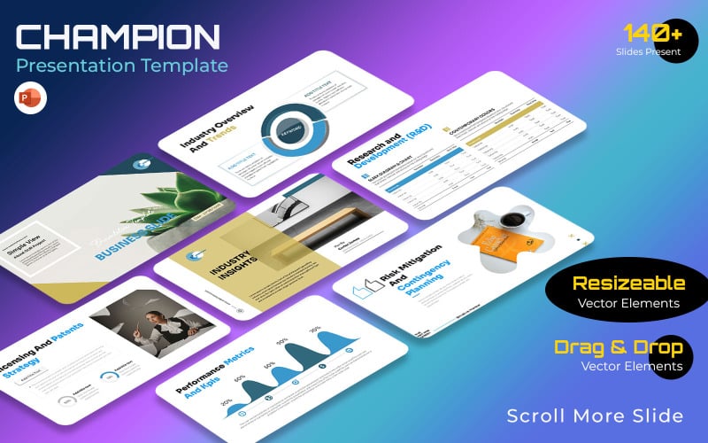 corporate champion plan presentation template original
