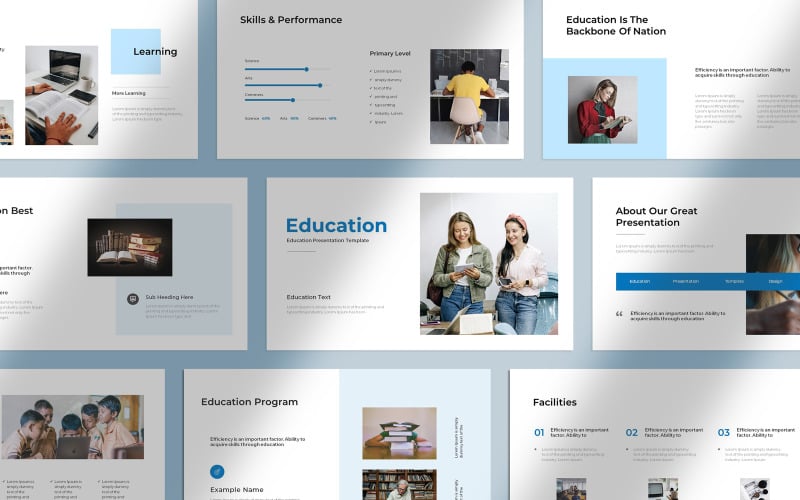 corporate education presentation layout original