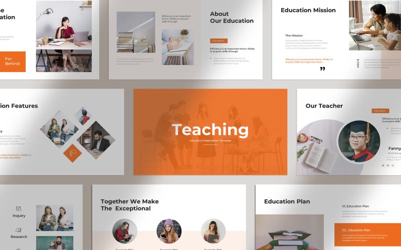 corporate education presentation template original