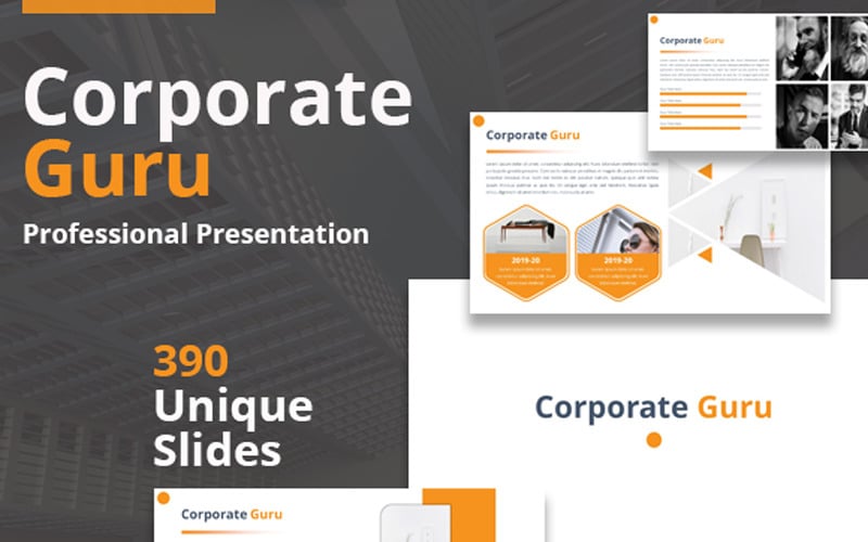 corporate guru presentation powerpoint template original
