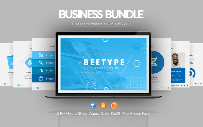 corporate infographic presentation bundle original