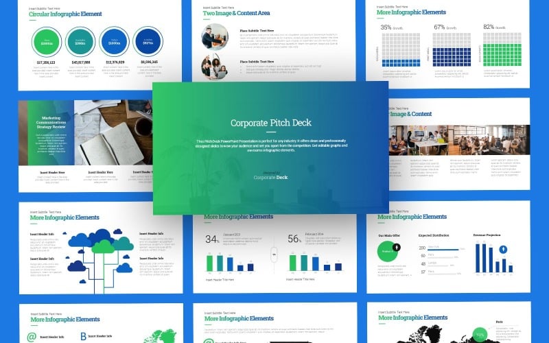 corporate pitch deck powerpoint template original