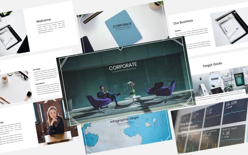 corporate planner modern business plan powerpoint original