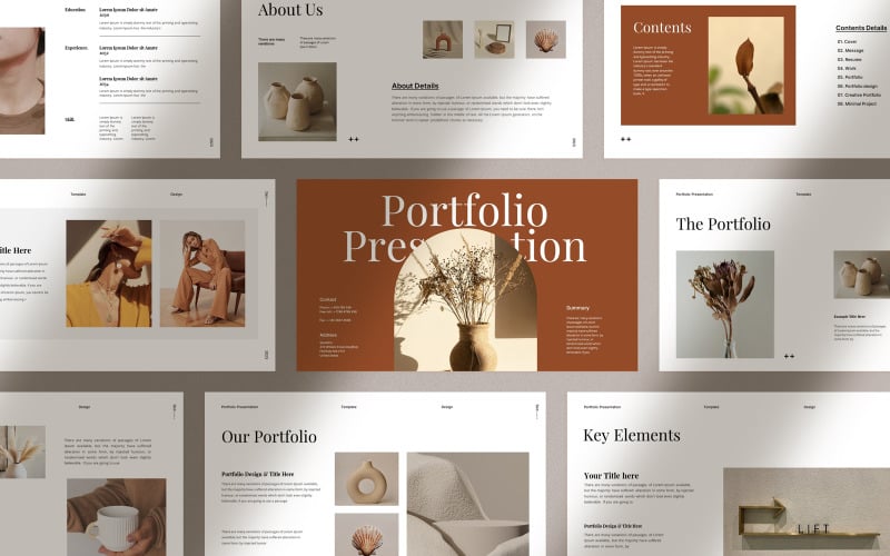 corporate portfolio presentation template original
