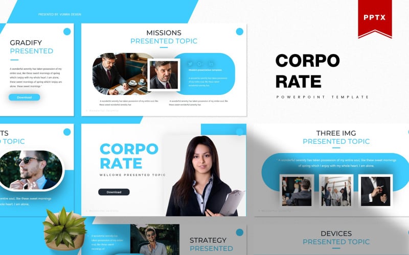 corporate powerpoint template original