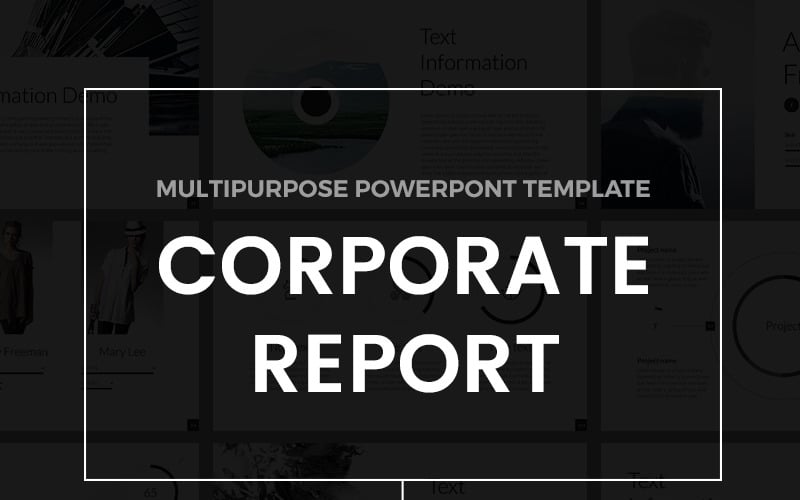 corporate report powerpoint template original