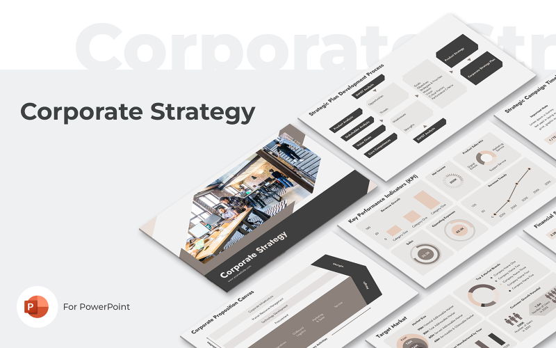 corporate strategy powerpoint presentation template original
