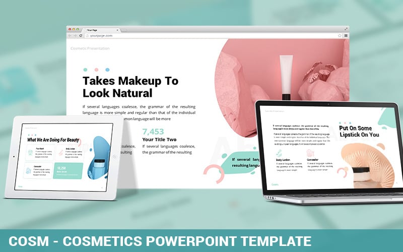 cosm cosmetics powerpoint template original