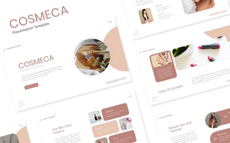 cosmeca cosmetics powerpoint template original