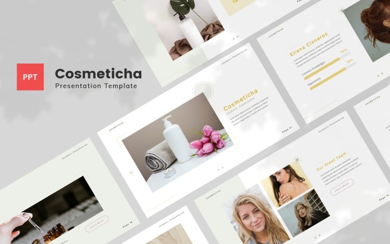 cosmeticha cosmetic powerpoint template original