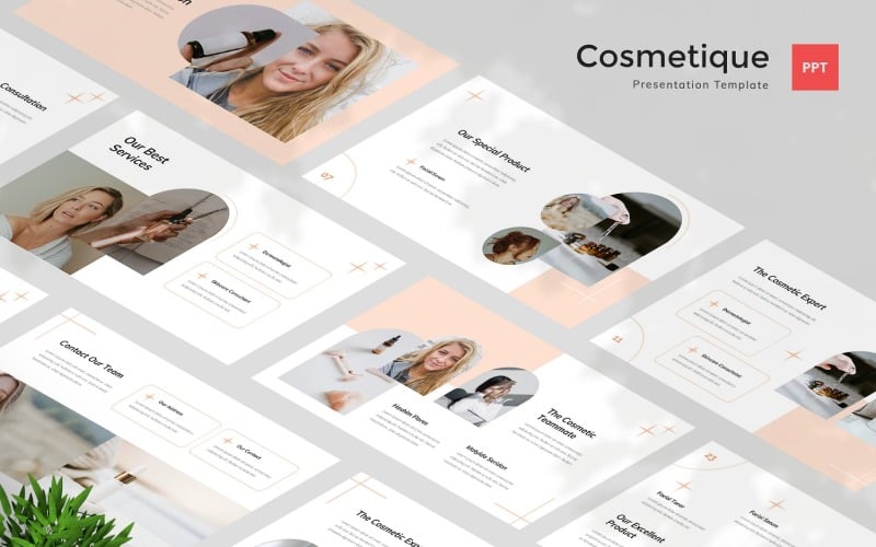 cosmetique cosmetic powerpoint template original