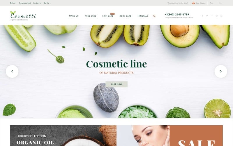cosmetti cosmetics store prestashop theme original