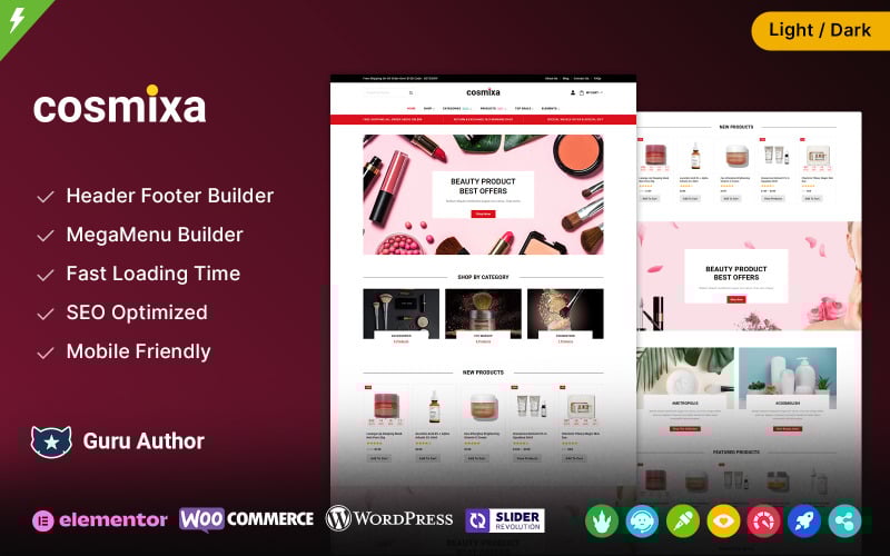 cosmixa cosmetic makeup and fashion woocommerce theme original