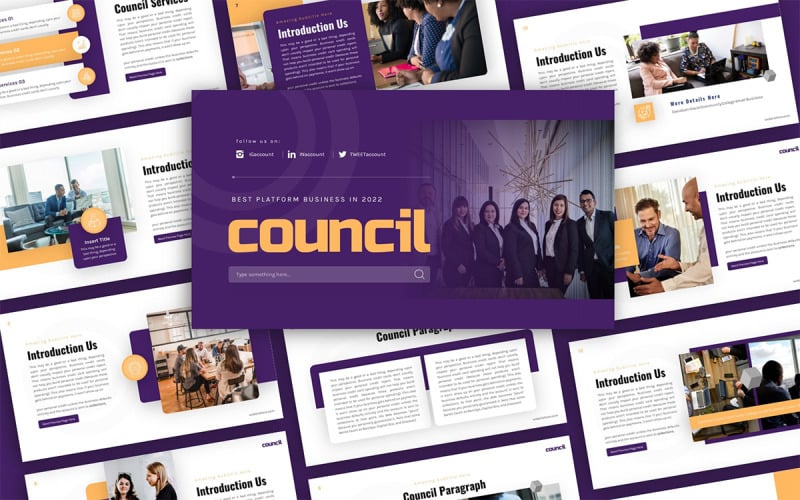 council business multipurpose powerpoint presentation template original