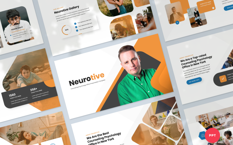 counseling psychology office presentation powerpoint template original