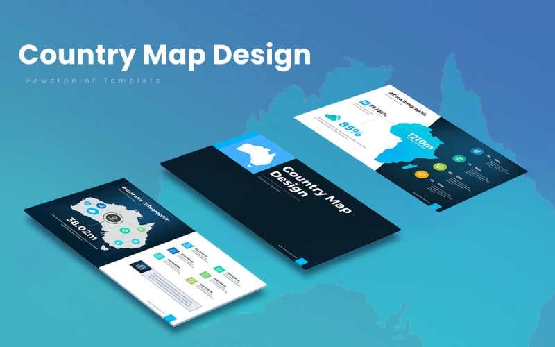 country map powerpoint template original