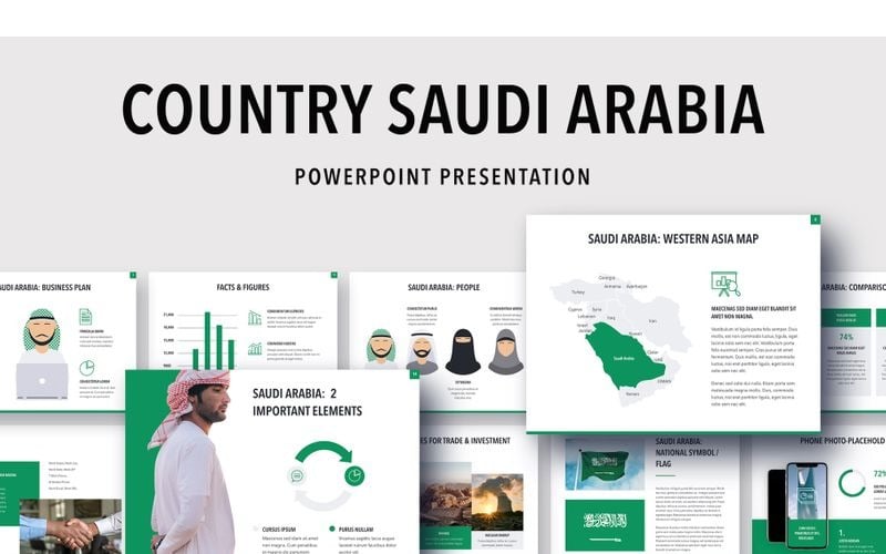country saudi arabia powerpoint template original