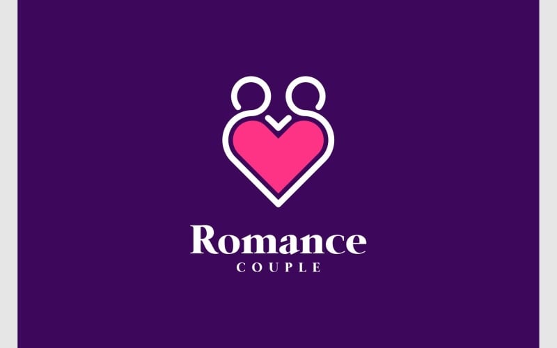 couple love dating romantic logo original