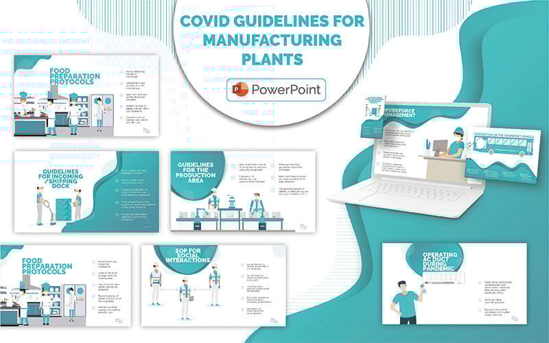 covid guidelines for manufacturing plants ppt powerpoint template original