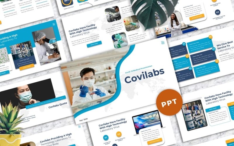 covilabs covid medical powerpoint template original