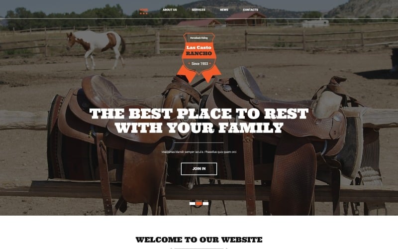 cowboy ranch joomla template original