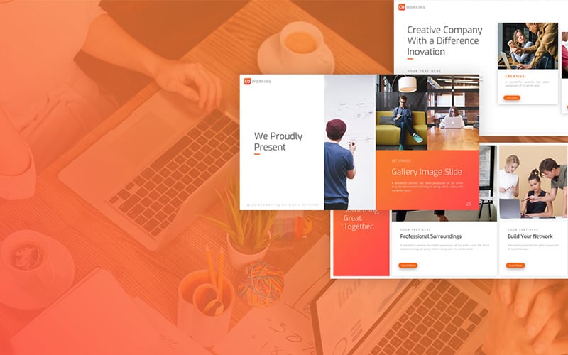 coworking powerpoint template original