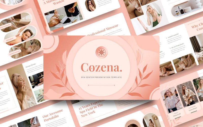 cozena spa center powerpoint template original