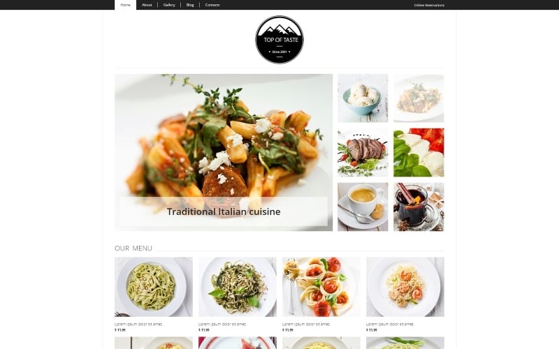 cozy restaurant joomla template original