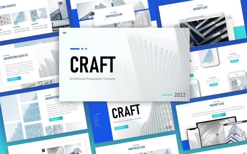 craft architecture multipurpose powerpoint template original