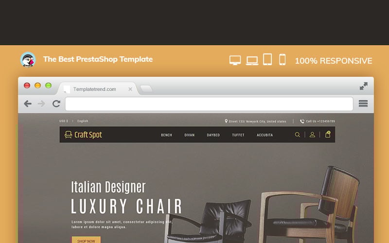 craft furniture interior prestashop theme original