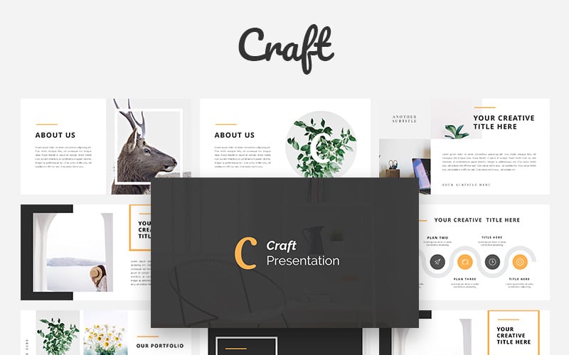 craft portfolio powerpoint template original