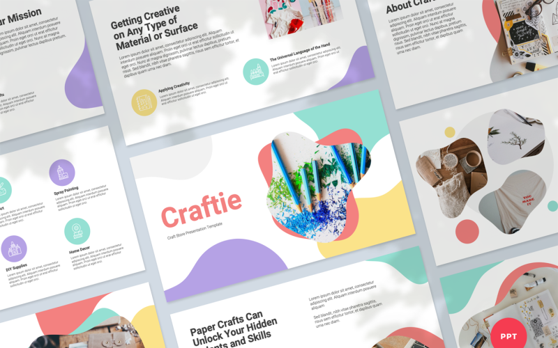 craft store presentation powerpoint template original