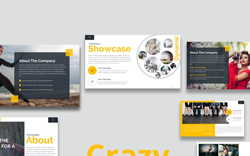 crazy powerpoint template original