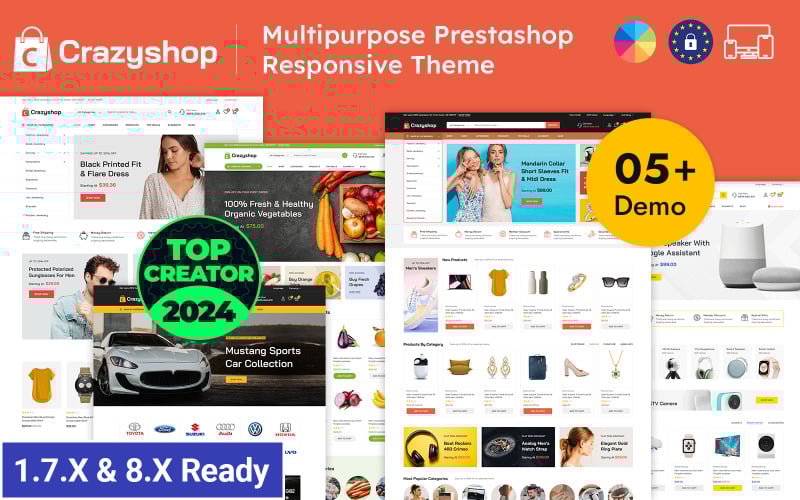crazyshop multipurpose prestashop responsive theme original