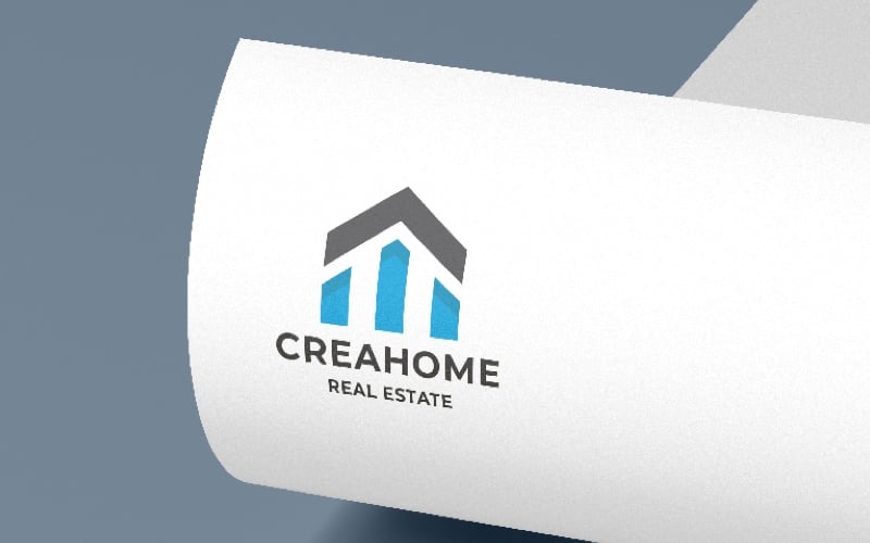 crea real estate home logo original