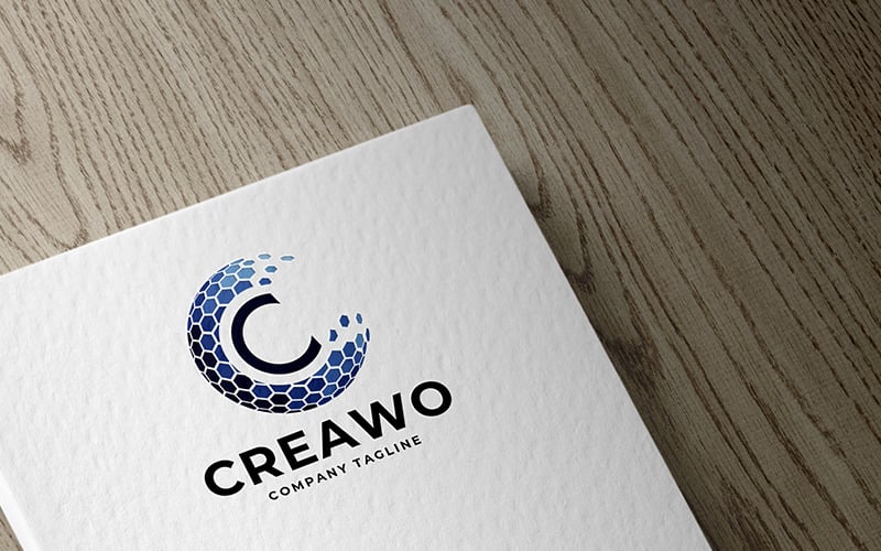 crea world letter c pro logo original