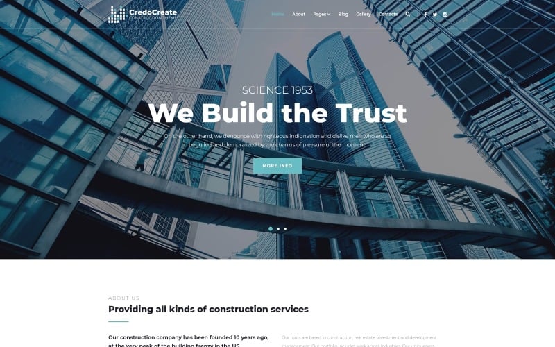 creadocreate construction company clean joomla template original