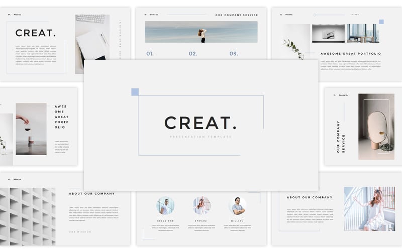 creat minimal amp creative powerpoint original