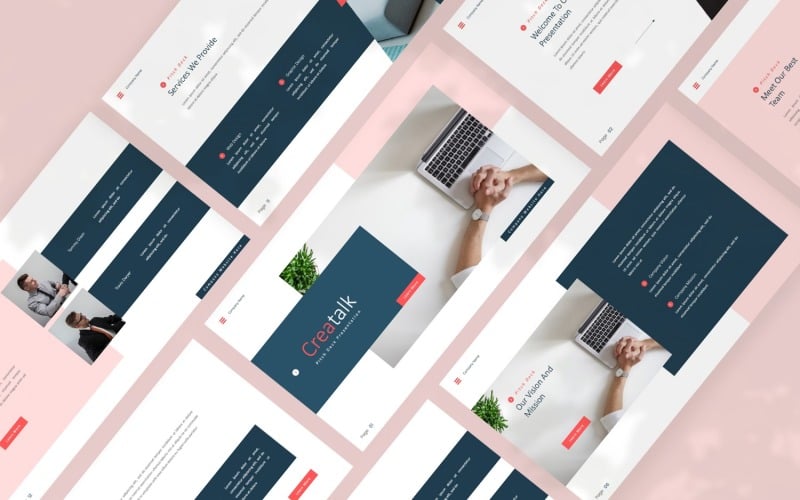creatalk pitch deck powerpoint template original
