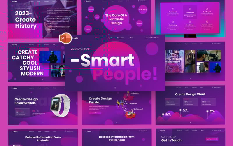 create creative startup business powerpoint template original
