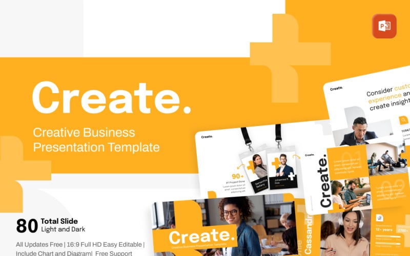 create modern business powerpoint template original