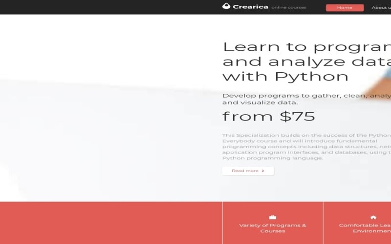 creatica online courses responsive joomla template original