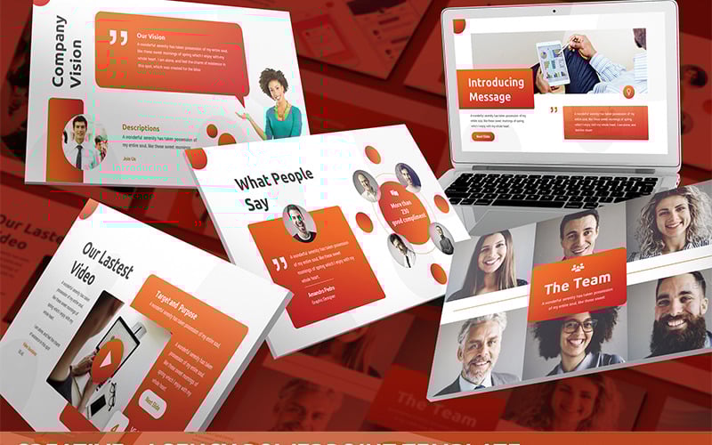creative agency powerpoint template original
