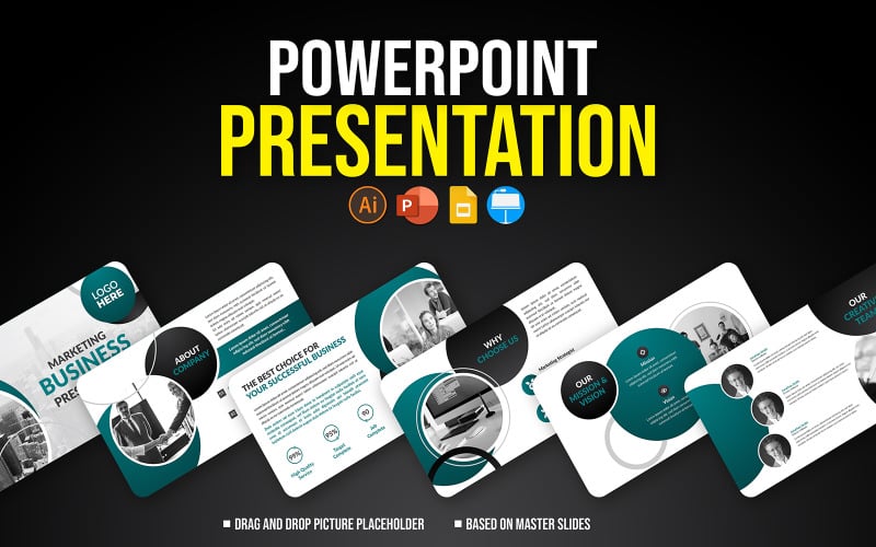 creative and modern business presentation slides template original