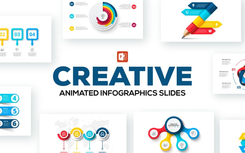 creative animated infographic presentations powerpoint template original