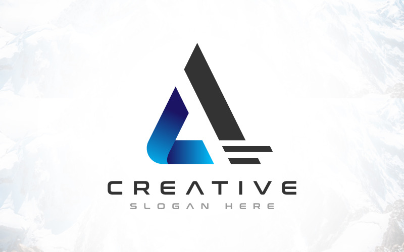 creative brand a letter logo design original
