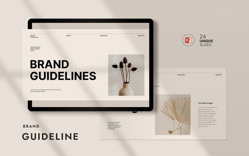 creative brand guideline presentation template original