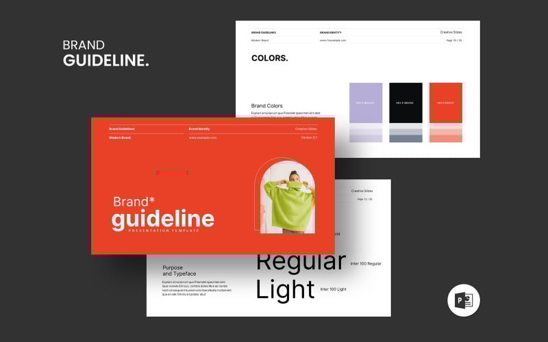 creative brand guidelines powerpoint template original