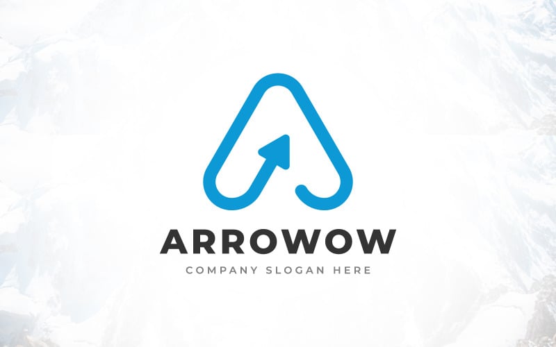 creative brand letter a arrow logo design original