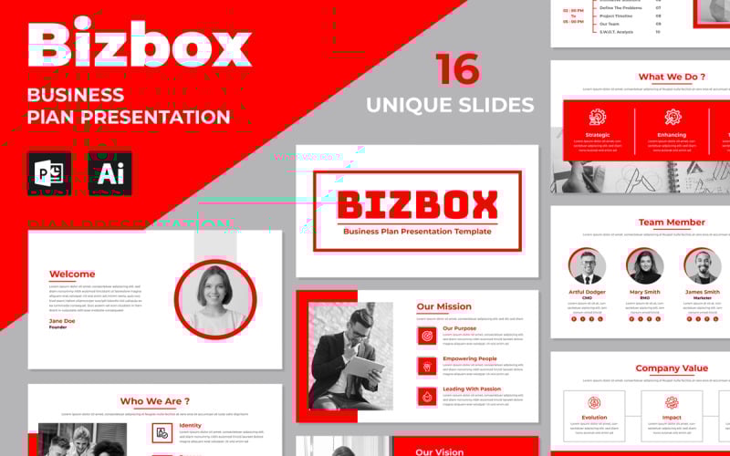 creative business plan presentation template layout original